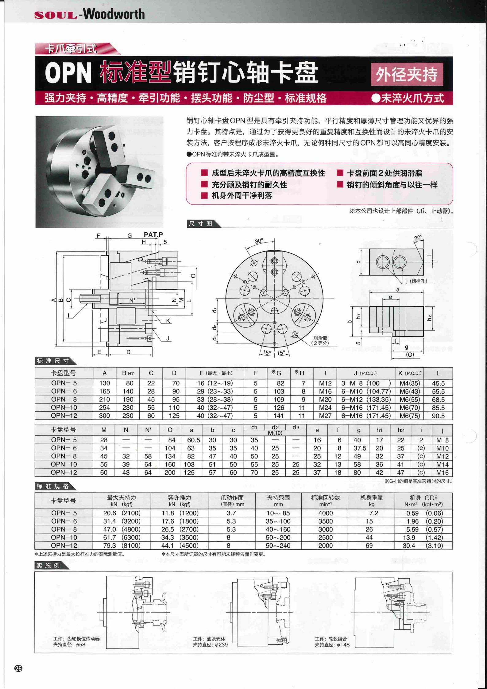 OPN标准型销钉心轴卡(图1)
